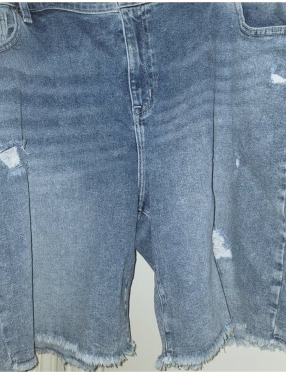 ***3 PAIR*** Lane Bryant Light Blue Distressed Denim Relaxed Shorts